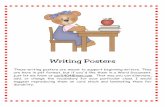 writing Posters - To Carlcarlscorner.us.com/Writing/Writing Poster Set.pdf · These writing posters are meant to support beginning writers. ... step half foster weekend ... flashlight