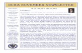 DCBA November Newsletter · DCBA November Newsletter ... and the Dauphin County Bar Association's Women in the Profession Committee is one of those ... PBA House of Delegates, year-end
