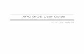 XPC BIOS User Guide · 2017-05-15 · BIOS setup menu option is described in this user’s guide. ... the BIOS setup utility hot keys can be used at any time during the setup navigation