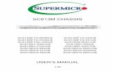 SC813M-1U-Chassis - Super Micro Computer, Inc. · The SC813M chassis includes one high-efficiency power sup-ply. See the chart below for power supply options. ... Should you have