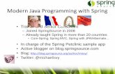 Modern Java Programming with Spring - Huihoodocs.huihoo.com/infoq/qconchengdu-moden-java-programming-with... · Modern Java Programming with Spring ... JSP . Bootstrap Let’s talk