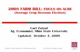 (Average Crop Revenue Election) Carl Zulauf Ag. - ACRE...Carl Zulauf Ag. Economist, Ohio State University