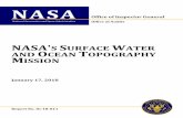 Final Report - IG-18-011 - NASA OIG No. IG-18-011 NASA'S SURFACE WATER ... researchers understand the impact of floods, ... The SWOT mission, assigned to the Jet Propulsion Laboratory