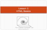 HTML Lesson 1 - Creative Computer Labcreativecomputerlab.com/files/HTML-Lesson1.pdfinstall Notepad++ from : Google Chrome or Firefox Browser for viewing work in progress. Online HTML