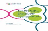 the roLe of education in promoting european fundamentaL vaLues · education in promoting european fundamentaL ... the role of education in promoting european fundamentaL vaLues introduction