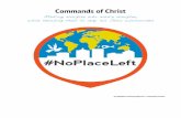 Commands of Christ - Heartland Church Network€¦ · Commands of Christ ... ask your trainer to equip you in the 3 Circles gospel tool). ... will being done in and through your life