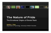 The Nature of Pride - University of Houston · Shariff & Tracy (2009, Emotion); Tiedens, Ellsworth, & Mesquita (2000; PSPB); Tracy & Robins ... Resume Bad Resume Pride vs. Context