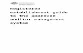 Registered establishment guide to the approved … · Web viewRegistered establishment guide to the approved auditor management system Department of Agriculture and Water Resources