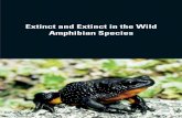Extinct and Extinct in the Wild Amphibian Species · Threatened Amphibians of the World EX Geographic Range, , and , and . ...