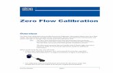 Zero Flow Calibration - Kurz Instruments · The Zero Flow calibration test provides functional ... PPM, NCMH, NLPM, SCFH ... required, wait up to 20 minutes before recording the Rp