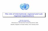 The role of international, regional and sub- regional ... report on the Meeting of International, Regional and Sub-regional ... Regional and Sub-regional Organizations ... acquiring