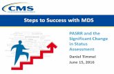 Steps to Success with MDS - United States Department … or a related ... •The Level II documentation contains: ... •What to do if A1500 is No, but there is evidence of possible