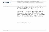 GAO-16-250 Accessible Version, Social Security … Version SOCIAL SECURITY DISABILITY ... CDR Continuing Disability Review CMS Centers for Medicare ... appropriate evidence to provide