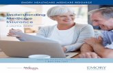 Understanding Medicare Insurance - emoryhealthcare.org · 4 Understanding Medicare Insurance - A Helpful Guide Medicare – A Brief Refresher Part A helps to pay for hospital and