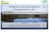 Adaptives und partizipatives Management in der ... · MARISCO exercises and model. Planning . Mainly teaching -related . Pre-MARISCO exercises . Ecosystem index . ... 1.000 Schutzgebieten