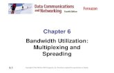 Chapter 6 Bandwidth Utilization: Multiplexing and Spreadingplw/dccn/presentation/ch06.pdf · Bandwidth utilization is the wise use of ... Frequency-Division Multiplexing ... Statistical