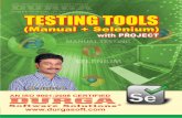 testing tools 3 - DURGA SOFTWARE SOLUTIONS Testing Tools Brochure.pdf · Testing Tools Content ... Introduction to Selenium Configuration of IDE & Dev Scripts Automation Life Cycle