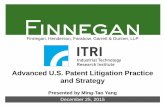 Advanced U.S. Patent Litigation Practice and Strategy Brand Presentation... · Advanced U.S. Patent Litigation Practice and Strategy December 25, 2015 Presented by Ming-Tao Yang .