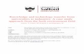 Knowledge and technology transfer from universities to ...usir.salford.ac.uk/15876/2/Knowledge_and_Technology_Transfer_from... · KNOWLEDGE AND TECHNOLOGY TRANSFER FROM UNIVERSITIES