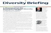 Diversity Briefing - American Mortgage Diversity Councilmortgagediversitycouncil.com/wp-content/uploads/2017/03/AMDC-Q1... · identify best practices and principles to better our