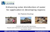 Enhancing solar disinfection of water for application in ... University of Ulster psm.dunlop@ulster.ac.uk Enhancing solar disinfection of water for application in developing regions