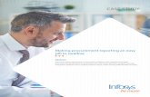 Making procurement reporting an easy pill to swallow · CLM BU master SRM data ... Making procurement reporting an easy pill to swallow Keywords: Infosys nia, dynamic decision support,