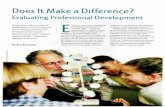 Does It Make a Difference? - Isidore - Redirecting to /portal · 2012-08-16 · Does It Make a Difference? Evaluating Professional Development ... valid answers. What's more, ...