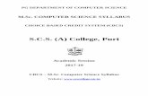 S.C.S. (A) College, Puriscscollege.nic.in/Syllabus/msc-cs.pdf · Programming in JAVA, Sachin Malhotra & Saurabh Choudhury, Oxford Publication. 4. Introduction to JAVA Programming,
