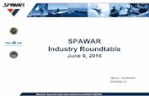 SPAWAR Industry Roundtable - United States Navy Industry Roundtable ... • Established common SLA templates and business rules in FY17 • Documented and rationalized demand signals