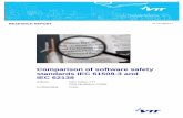 Comparison of software safety standards IEC 61508-3 and ... · RESEARCH REPORT VTT-R-03820-14 Comparison of software safety standards IEC 61508-3 and IEC 62138 Authors: Ossi Teikari,