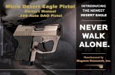 .380 Auto DAO Pistol D;L;H M7BA 7BED;$ - Amazon S3€¦Micro Desert Eagle Pistol Owner’s Manual.380 Auto DAO Pistol Manufactured by Magnum Reasearch, Inc. 2 Before handling the pistol