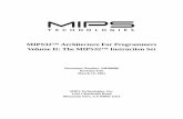 MIPS32™ Architecture For Programmers Volume II: … Architecture For Programmers Volume II, Revision 0.95 i Table of Contents Chapter 1 About This Book 1 1.1 Typographical Conventions