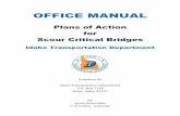 Office Manual Plans of Action for Scour Critical Bridges · OFFICE MANUAL Plans of Action for ... Plans of Action for Scour Critical Bridges ... Cost Escalation Factor Due to the
