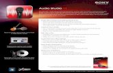 Sound Forge Audio Studio 10 - …static.highspeedbackbone.net/pdf/Sony 8083511 Sound Forge Audio... · For a complete list of Sound Forge Audio Studio 10 ... Audio recording, editing