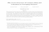 The Term Structure of Country Risk and Valuation in ... · The Term Structure of Country Risk and Valuation in Emerging Markets * ... captures most of the variation of expected collection