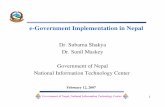 Dr. Subarna Shakya Dr. Sunil Maskey Government of …unpan1.un.org/intradoc/groups/public/documents/apcity/...Government of Nepal, National Information Technology Center 3 I. Introduction