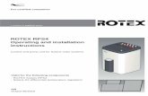 ROTEX RPS4 Operating and installation instructions FA ROTEX Solaris RPS4 - 06/2015 2 x Safety 2 Safety 2.1 Observing instructions This manual is intended for authorised and trained