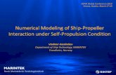 Numerical Modeling of Ship-Propeller Interaction under ... · Numerical Modeling of Ship-Propeller Interaction under Self-Propulsion Condition ... Ship Resistance ...