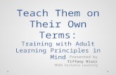 [PPT]Introduction to Adult Learning Principles I – Relating … · Web viewSection V – Application of Principles in PowerPoint Adult Learning Overview Section I Introduction to
