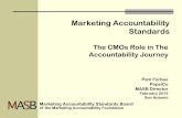 Marketing Accountability Standards Accountability Standards Board of the Marketing Accountability Foundation Marketing Accountability Standards The CMOs Role in The Accountability