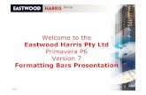 Formatting Bars Presentation - Eastwood Harriseastwoodharris.com/DL/TP/110511_P6_V7_Bars_Formatting_Presentation.pdfFormatting Bars Presentation ... DATE AND ACTIVITY BAR When an activity