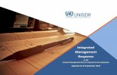 Integrated Management Response - unisdr.org€¦ · Thematic platforms are independent groups in the disaster risk reduction community focused ... UN Plan of Action on Disaster Risk