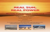 REAL SUN, REAL POWER - Department of Energy Park/2010/Solar Park Investors...The Solar Park Investors’ Conference REAL SUN, REAL POWER Upington, //Khara Hais Municipality Northern