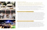 PATINA RESTAURANT GROUP - Television Academy · Patina Catering, part of Patina Restaurant Group, is dedicated to creating a memorable menu for the Television Academy’s 2017 Emmy®