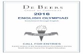 2016 - English Olympiad English... · Mabizela, Vice Chancellor of ... The 2016 examination paper will consist of two sections: ... There are a limited number of partial bursaries