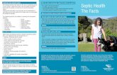 Septic Health The Facts - Mornington Peninsula Shire · Septic Health The Facts mornpen.vic.gov.au/Your-Property/Environment/Drainage-Water/Septic-Tank-Systems ... The loss of bacteria