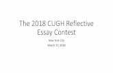 The 2018 CUGH Reflective Essay Contest Cherniak, MD ... Lauren Thomaier. “Komera:” The Journey to Dignity. Johns Hopkins Hospital. Department of Gynecology and Obstetrics. Jeffrey