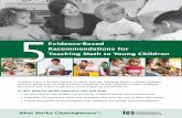 5Teaching Math to Young Children - ies.ed.gov Math to Young Children ... of nationally recognized experts in early childhood education. It contains five ... with the research base.