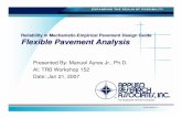 Reliability in flexible pavement analysis - Transportation.org · S1SP ARA0127-1 Reliability in Mechanistic -Empirical Pavement Design Guide Flexible Pavement Analysis Presented By: