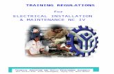 Elec Inst and Maint NC... · Web viewfor TRAINING REGULATIONS CONSTRUCTION INDUSTRY - ELECTRICAL SECTOR ELECTRICAL INSTALLATION & MAINTENANCE NC IV TABLE OF CONTENTS Section Subject